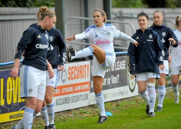 Leeds United Women goalscoer, Holly Findlay. Picture: Steve Riding.