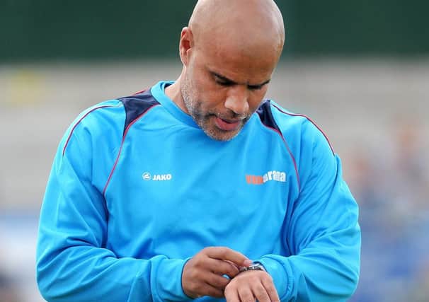 Guiseley's joint-manager, Marcus Bignot. Picture: Steve Riding.