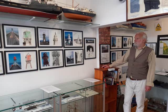 Colin Challen with his pictures