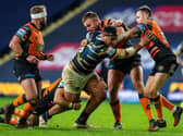Ava Seumanufagai takes on the Castleford Tigers defence. Picture by Bruce Rollinson.