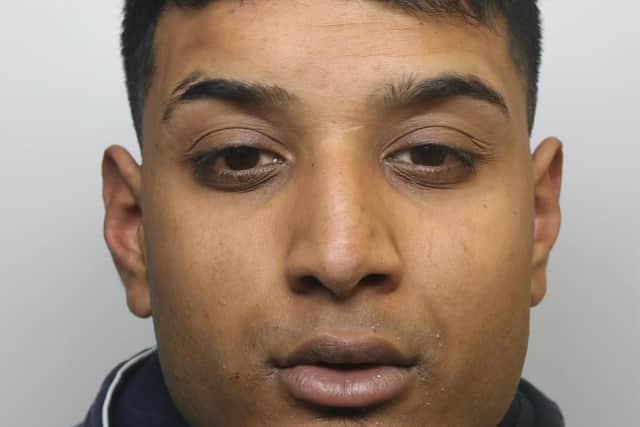 Hammaad Akalwaya threatened to stab two students as he carried out a robbery in Leeds city centre.