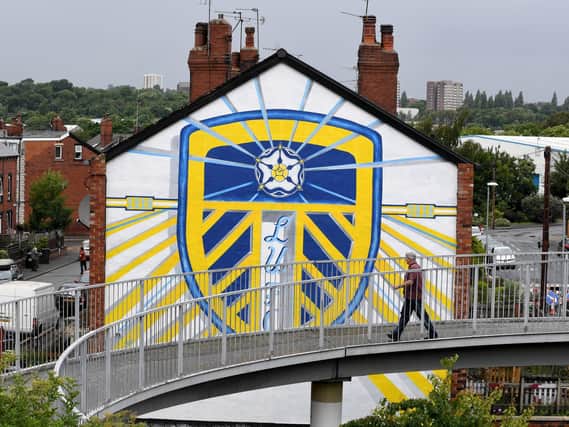 A Leeds United mural near Elland Road. (Bruce Rollinson)