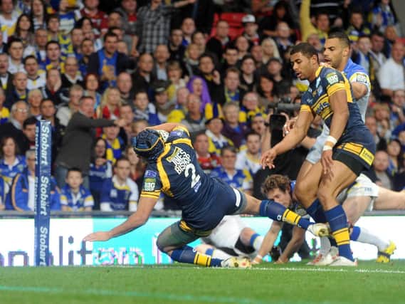 Trinity winger Ben Jones-Bishop was a try scorer for Leeds in the 2012 Grand Final. Picture by Steve Riding.