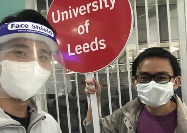 Franks Feng, an international student from China studying at Leeds University, has been helping others cope with lockdown and self-isolation in the city.