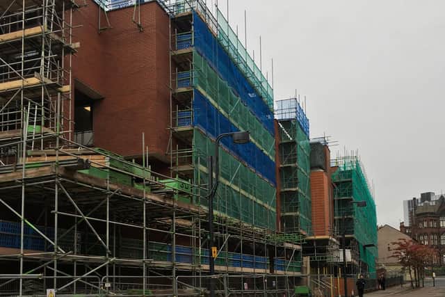 Building work is currently ongoing at Leeds Crown Court