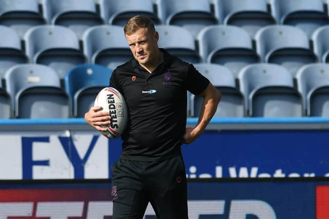 Epitomises club: Giants boss Luke Robinson is full of admiration for Leroy Cudjoe.
Picture: Jonathan Gawthorpe