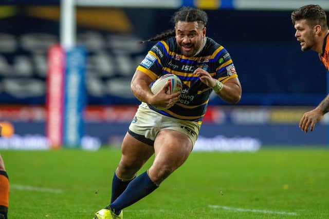 SEASON OVER? Konrad Hurrell was one of four Leeds Rhinos' players to be forced into self-isolation through track and trace after Castleford Tigers reported 13 positive Covid-19 tests. Picture: Bruce Rollinson