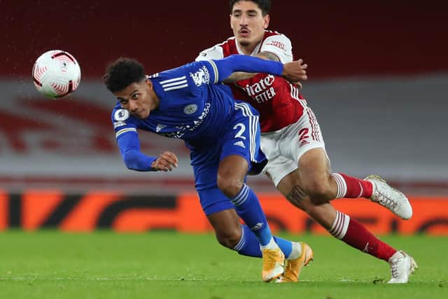 ONE TO WATCH: Leicester City's James Justin from the left wing back position. Photo by Catherine Ivill/Getty Images.