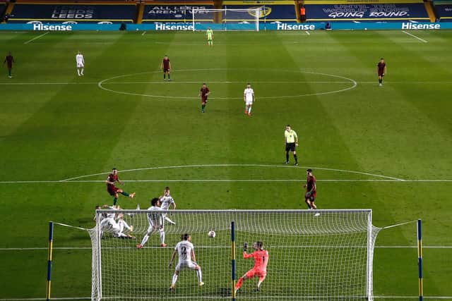 Leeds United in Premier League action at Elland Road. (Getty)