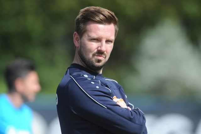 Farsley Celtic manager Adam Lakeland.