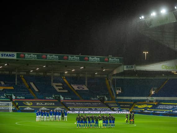 ROUGH NIGHT - Leeds United were beaten 4-1 by a Leicester City side who showed their own form of footballing beauty on a rain-soaked Elland Road pitch. Pic: Bruce Rollinson