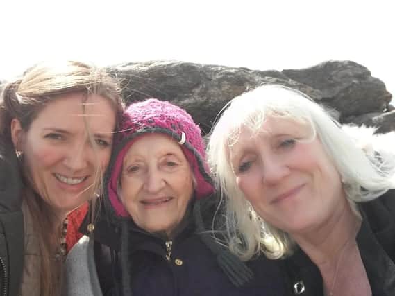 Leandra Ashton, her grandmother Tina Thornborough and mother Ylenia Angeli