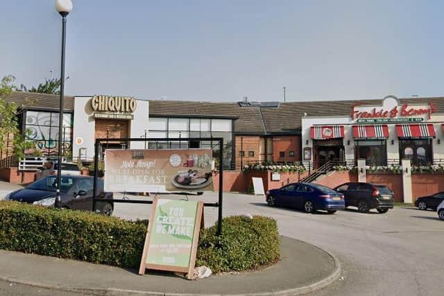 Frankie and Benny's and Chiquito restaurants in Birstall Shopping Park