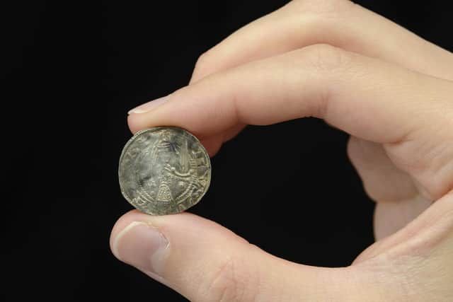 Metal detectorist Rob Brown unearthed the rare coin of Baron Eustace Fitzjohn