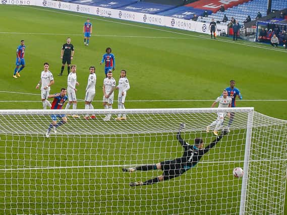 GOOD DAY - Eberechi Eze scored a sublime free-kick to cap an impressive performance against Leeds United for Crystal Palace. Pic: Getty