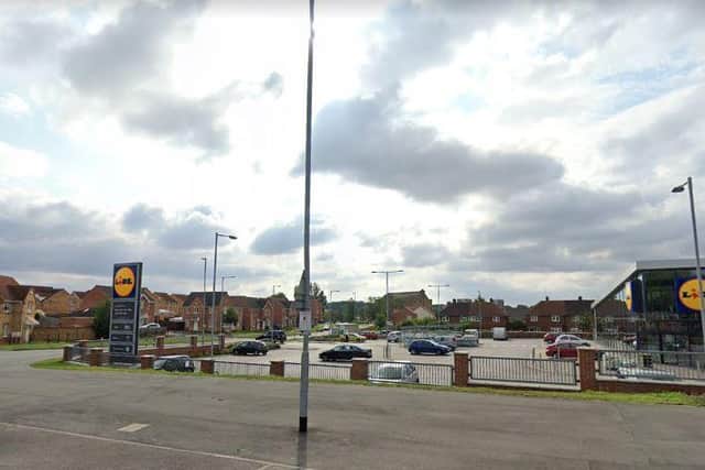 The Lidl store in Gipton where the attack took place