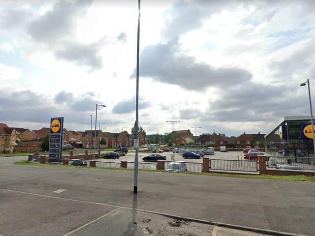The Lidl store in Gipton where the attack took place