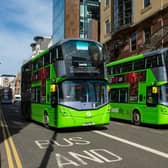 First buses on Park Row, Leeds
