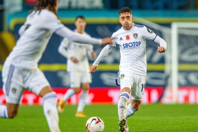 Leeds United playmaker Pablo Hernandez in action at Elland Road. (Bruce Rollinson)