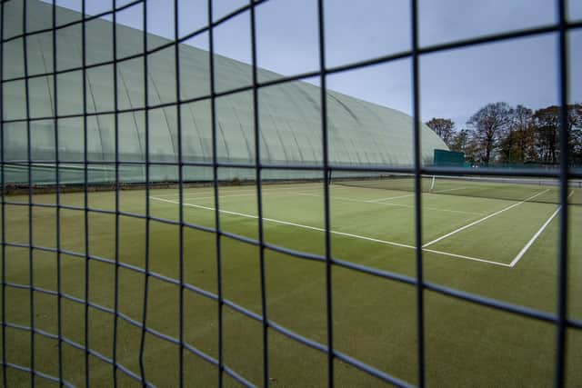 First weekend of the second National Lockdown in the UK due to the ongoing Coronavirus Pandemic. Pictured An empty Chapel Allerton, Lawn Tennis, Squash and Gym Club, Wensley Avenue, Leeds, one of hundreds of clubs forced to close due to this national restrictions. (Picture: James Hardisty)