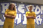 Beeston Juniors with some of the kits donated by adidas