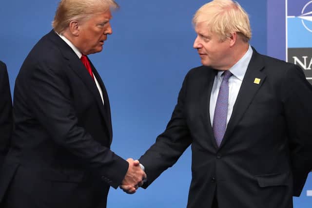 Boris Johnson has been accused of "cosying up" to current US President Donald Trump as Joe Biden was announced election winner this weekend