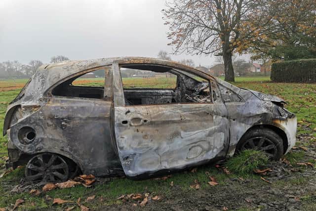 Holly Vickers, 28, said her Ford car was taken before the plates were replaced and it was "burnt to pieces".