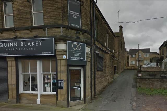 Quinn Blakey Hairdressing has been fined 1,000 for defying lockdown rules (photo: Google)