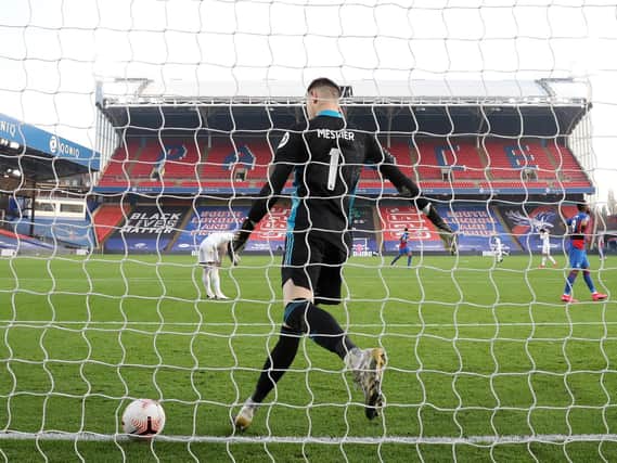DEFENSIVE WOE - Illan Meslier has picked the ball out of his net eight times in Leeds United's last two games. Dominic Matteo says the naivety has to stop. Pic: Getty
