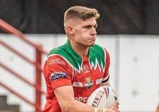 Parksiders' signing Lewis Wray in action for Keighley Cougars earlier this year. Picture: courtesy Hunslet RL.