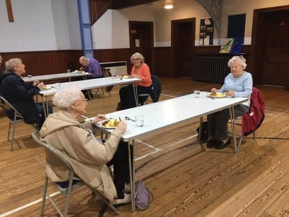 Otley action group allows elderly to have lunch together during lockdown (photo: Otley Action for Older People)