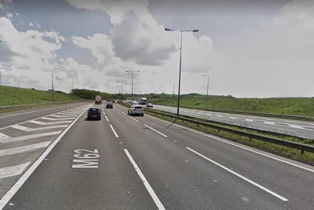 Aaron Anson drove at up to 120mph on the M62

Image: Google