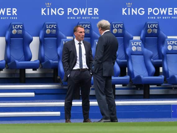 PERCEIVED SLIGHT - Both Brendan Rodgers, left, and Roy Hodgson, right, were rubbed up the wrong way by the phrasing of questions after beating Marcelo Bielsa's Leeds United 4-1. Pic: Getty