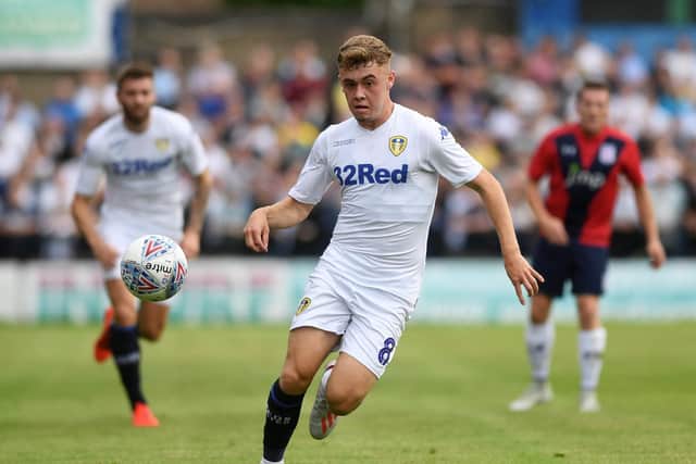 SUPERB PERFORMANCE - Leeds United prospect Alfie McCalmont impressed Harry Kewell in Oldham Athletic's 3-1 win over Bradford City in the EFL Trophy last night.