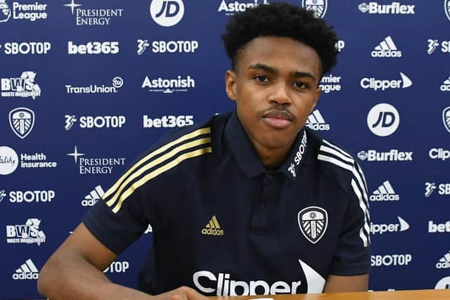 STAYING PUT - Bryce Hosannah has signed a deal that runs until the summer of 2022 at Leeds United. He's currently out on loan with Bradford City