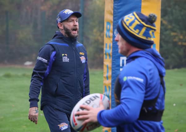 Luke Gale is excited by the prospect of working alongside Sean Long. Picture: Phil Daly/Leeds Rhinos/SWpix.com.