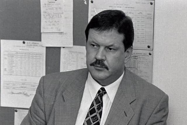 DCI Bob Bridgestock pictured at a press conference in 1995