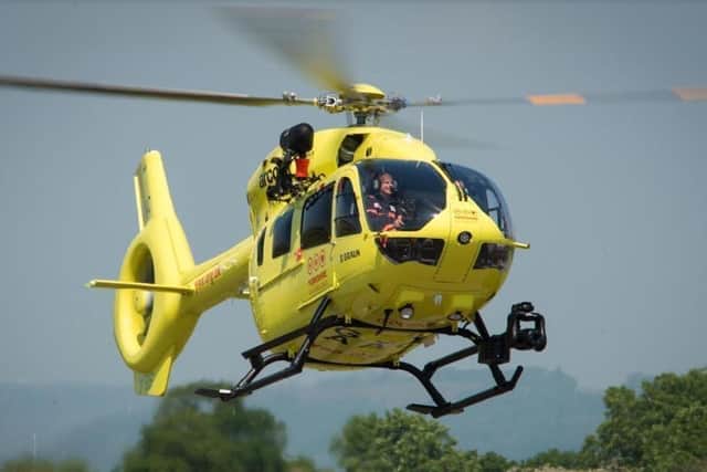 Yorkshire Air Ambulance were called to the emergency in Farsley (stock photo)