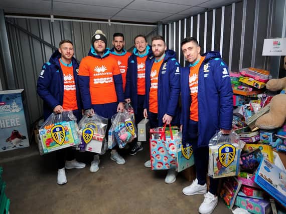 Leeds United players backed Mission Christmas last year