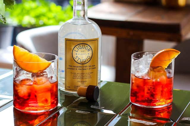 A bespoke gin package from Leeds Liquor Studio.