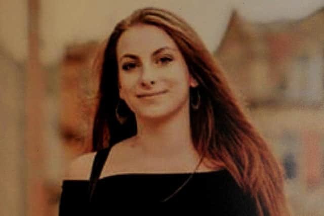 Emma Kirk, who took her own life at the age of 20 while a student at Leeds Beckett University.