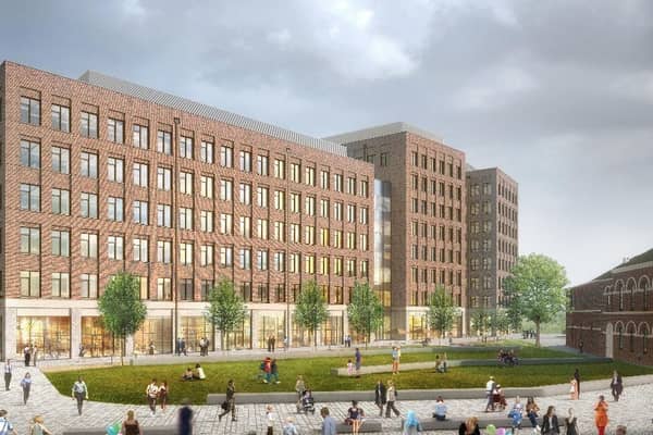 CGI image of the new Aire Park development at The Tetley. Image provdided by Vastint UK.