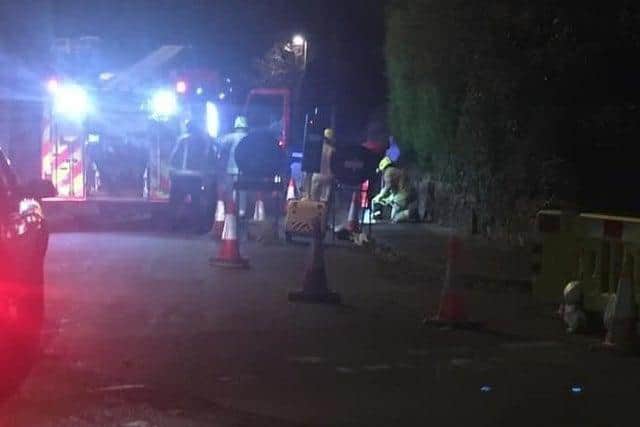 Firefighters at the scene in Pudsey (Photo: Councillor Simon Seary)