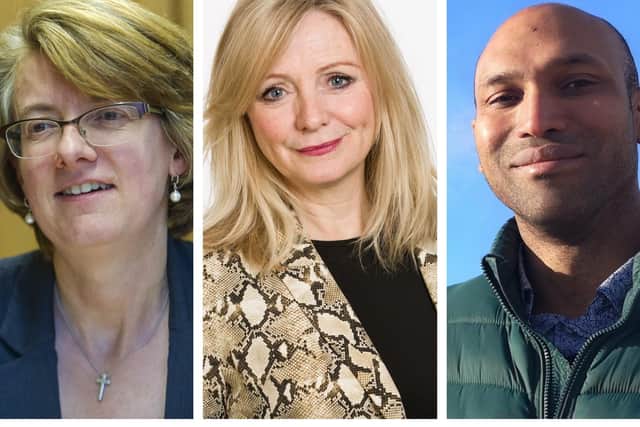 Susan Hinchcliffe, Tracy Brabin, and Hugh Goulbourne all want to be Labour's pick.