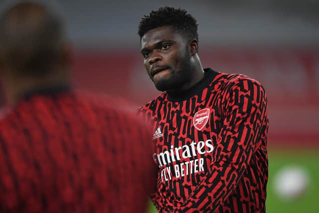 Arsenal midfielder Thomas Partey has been ruled out of this weekend's clash with Leeds United. (Getty)