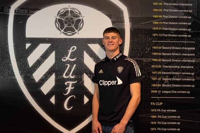 BRIGHT FUTURE: Leeds United's England under-19s defender Charlie Cresswell. Picture by LUFC.