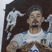A mural on The Calls in Leeds city centre featuring Leeds United heroes Kalvin Phillips with Albert Johansson and Lucas Radebe. Picture: Tony Johnson