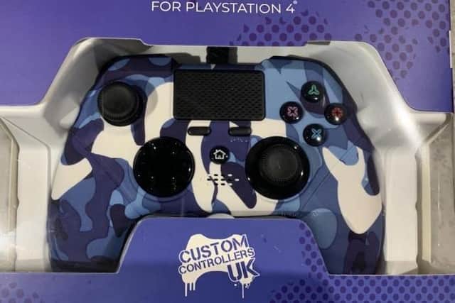 The custom PS4 controller that has been stolen in a £200,000 raid