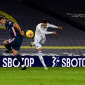CLOSE CALL - Rodrigo added quality for Leeds United and crashed a shot off the crossbar as Arsenal came under huge pressure late on. Pic: Tony Johnson