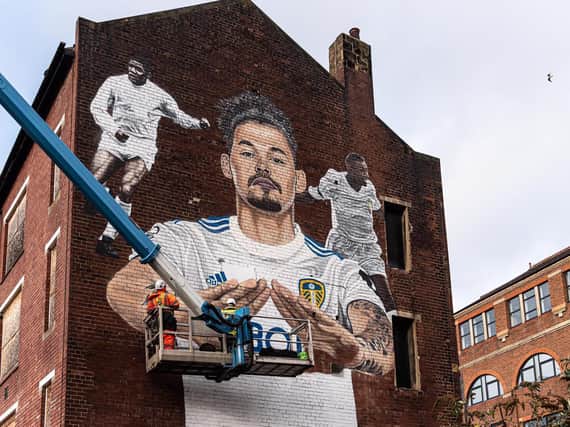 Leeds United's new Kalvin Phillips mural in the city centre. (Leeds United)